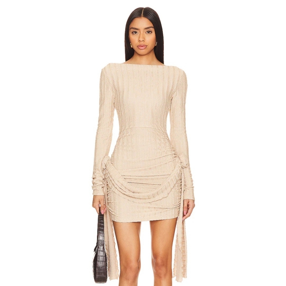 Glory Mini Dress Beige